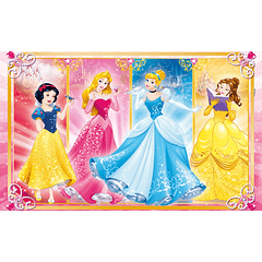 Puzzle 2x60 pçs - Disney Princess