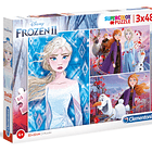 Puzzle 3x48 pçs - Frozen II 1