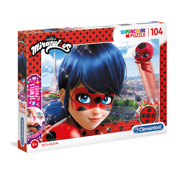 Puzzle Jewels 104 pçs - Lady Bug 1