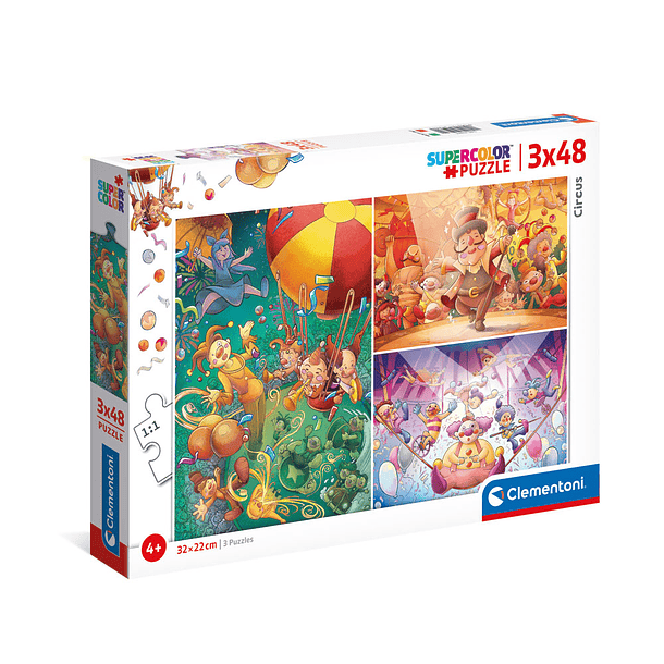 Puzzle 3x48 pçs - The Circus 1