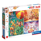 Puzzle 3x48 pçs - The Circus 1