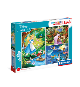 Puzzle 3x48 pçs - Disney Classic