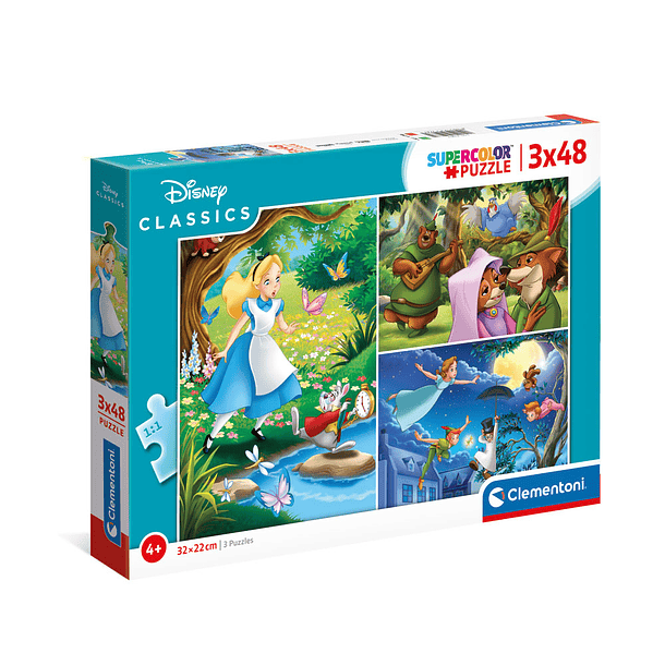 Puzzle 3x48 pçs - Disney Classic 1
