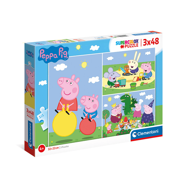 Puzzle 3x48 pçs - Peppa Pig 1