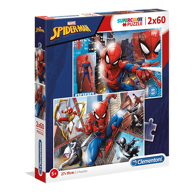 Puzzle 2x60 pçs - Spider-Man 1