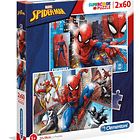 Puzzle 2x60 pçs - Spider-Man 1