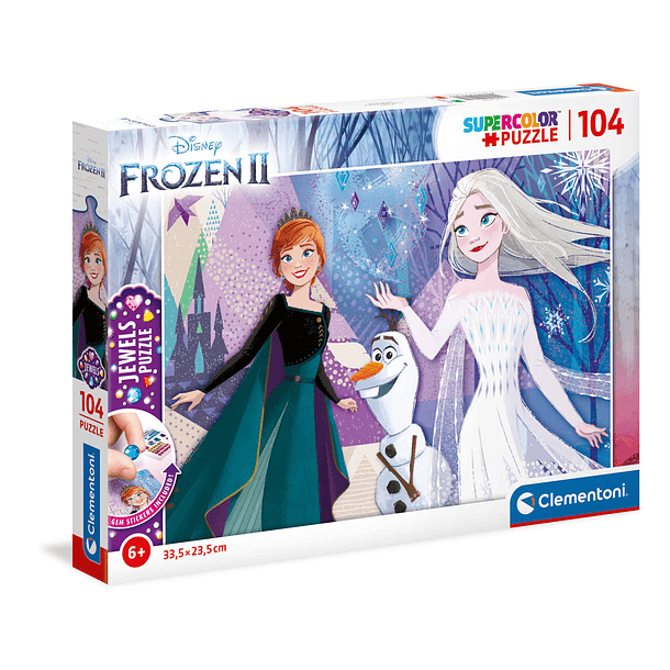 Puzzle Jewels 104 pçs - Frozen 1