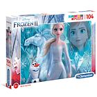 Puzzle 104 pçs - Frozen II 1