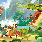 Puzzle 3x48 pçs - Gigantosaurus 2