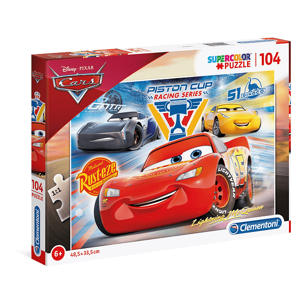 Puzzle 104 pçs - Cars 1