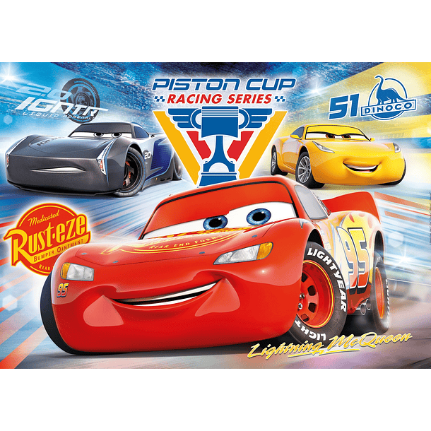 Puzzle 104 pçs - Cars 2