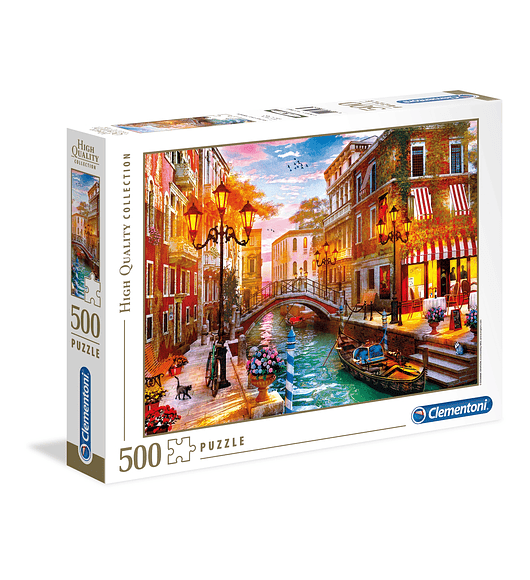 Puzzle 500 pçs - Anoitecer em Veneza