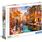 Puzzle 500 pçs - Anoitecer em Veneza 1