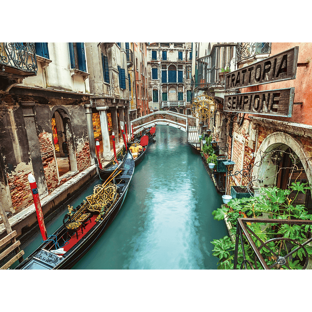 Puzzle 1000 pçs - Canal de Veneza 2