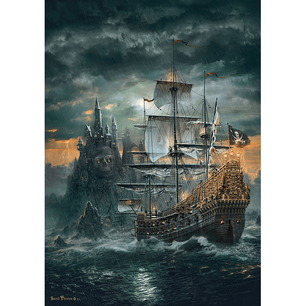 Puzzle 1500 pçs - The Pirate Ship 2
