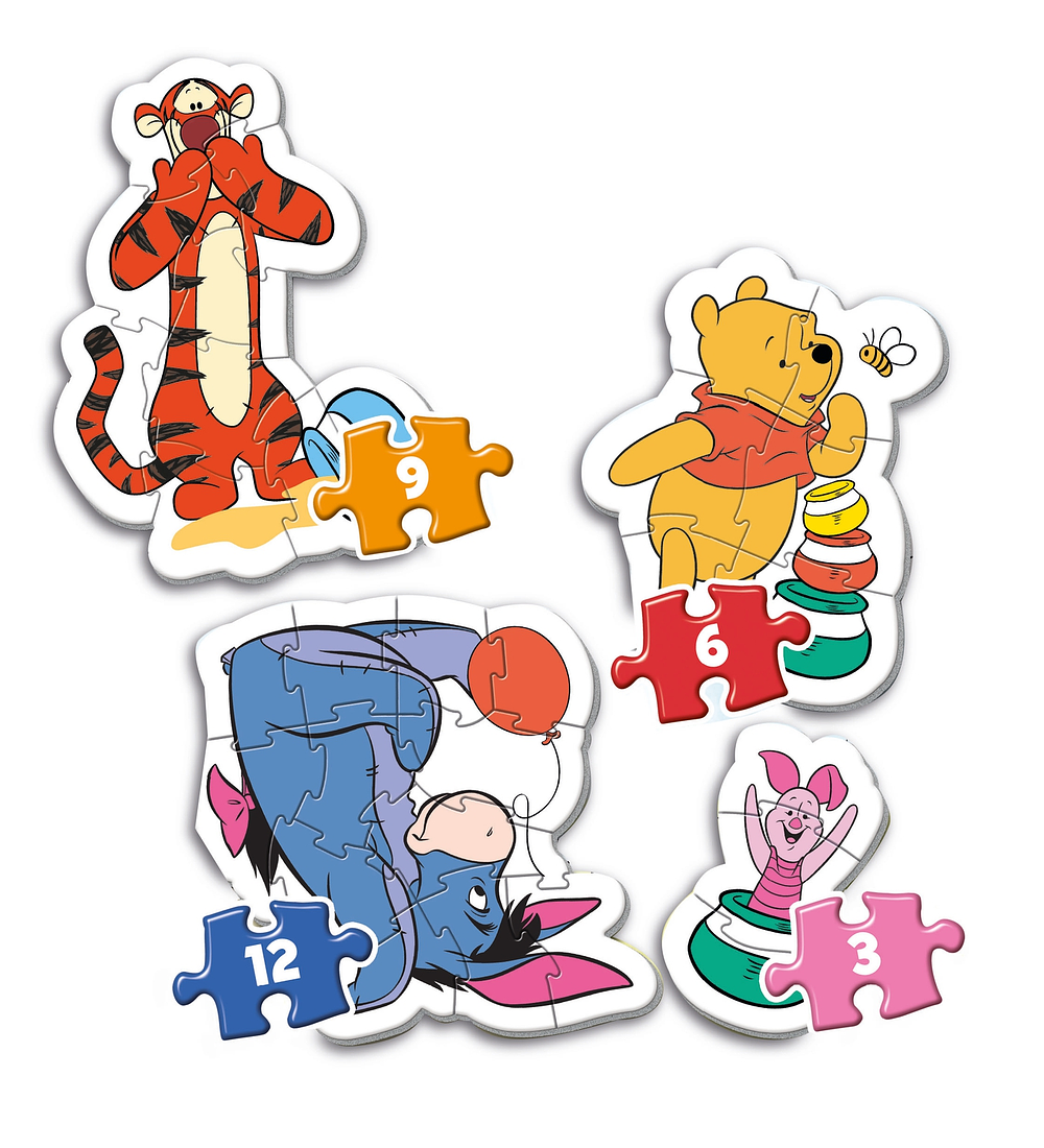 Puzzle 3+6+9+12 pçs - Winnie The Pooh