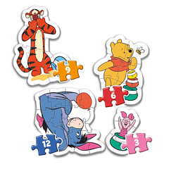 Puzzle 3+6+9+12 pçs - Winnie The Pooh