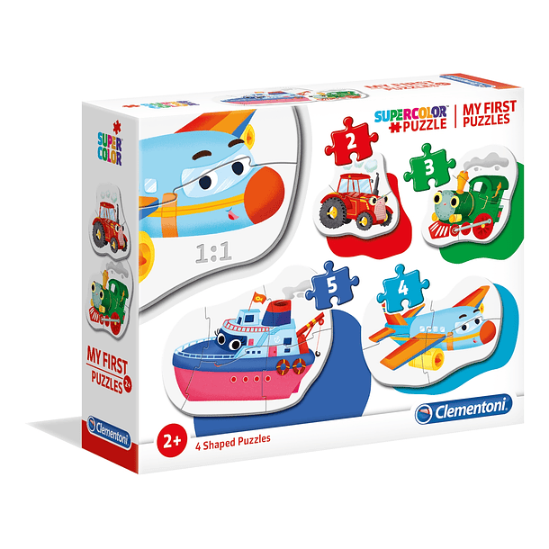 Puzzle 2+3+4+5 pçs - Meios de Transporte 1