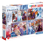 Puzzle 20+60+100+180 pçs - Frozen II 1
