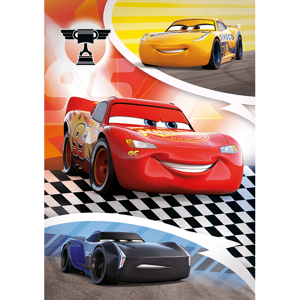 Puzzle 104 pçs + 3D Model - Cars 2