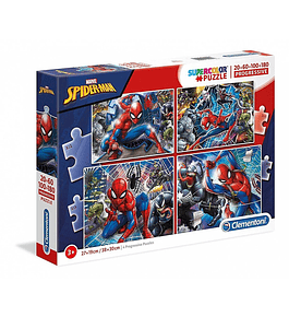 Puzzle 20+60+100+180 pçs - Spider-Man