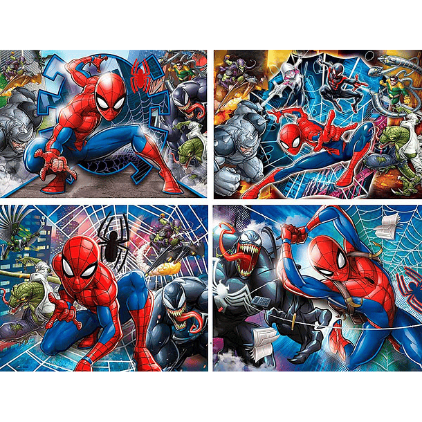 Puzzle 20+60+100+180 pçs - Spider-Man 2
