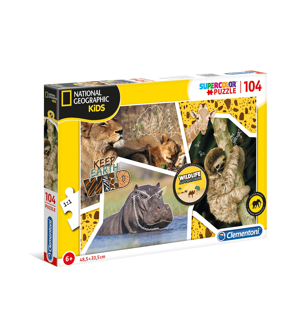 Puzzle 104 pçs - Wildlife Adventure