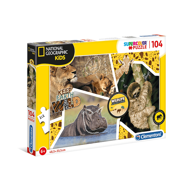 Puzzle 104 pçs - Wildlife Adventure 1