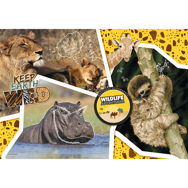 Puzzle 104 pçs - Wildlife Adventure 2