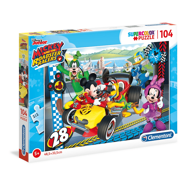 Puzzle 104 pçs - Mickey and The Roadster Racers 1