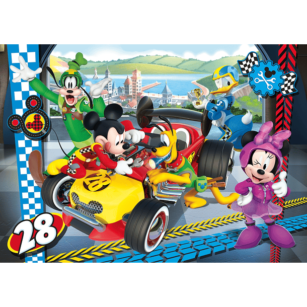 Puzzle 104 pçs - Mickey and The Roadster Racers 2
