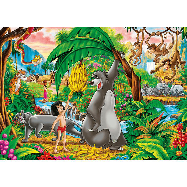 Puzzle 2x60 pçs - Peter Pan + The Jungle 2