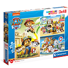 Puzzle 3x48 pçs - Paw Patrol 1