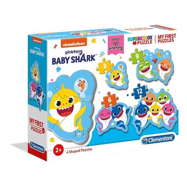 Puzzle 3+6+9+12 pçs - Baby Shark 1