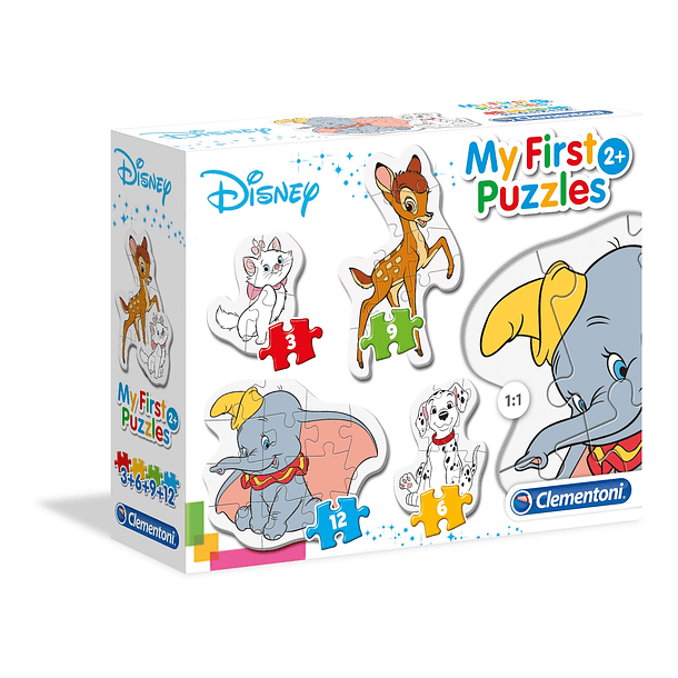 Puzzle 3+6+9+12 pçs - Disney Classic 1