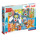 Puzzle 3x48 pçs - Tom and Jerry 1
