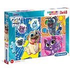 Puzzle 3x48 pçs - Bingo & Rolly 1