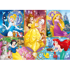 Puzzle Brilliant 104 pçs - Disney Princess