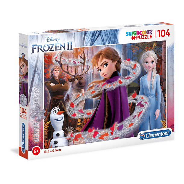Puzzle Glitter 104 pçs - Frozen II 1