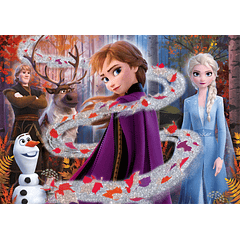 Puzzle Glitter 104 pçs - Frozen II