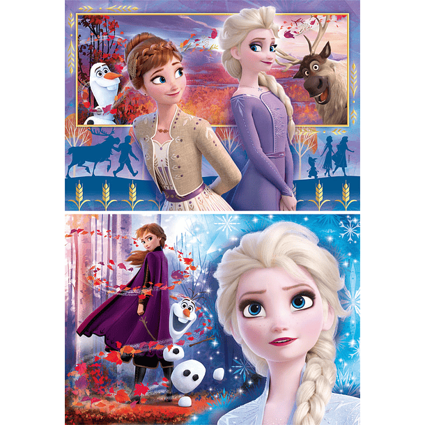 Puzzle 2x60 pçs - Frozen II 2