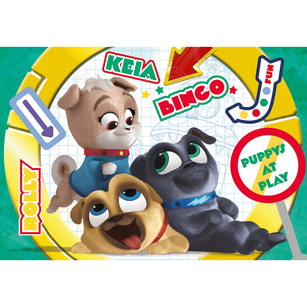 Puzzle 104 pçs - Bingo & Rolly 2