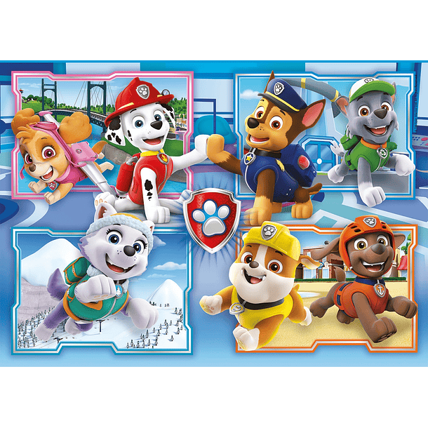 Puzzle 2x60 pçs - Patrulha Pata 2