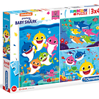 Puzzle 3x48 pçs - Baby Shark 1