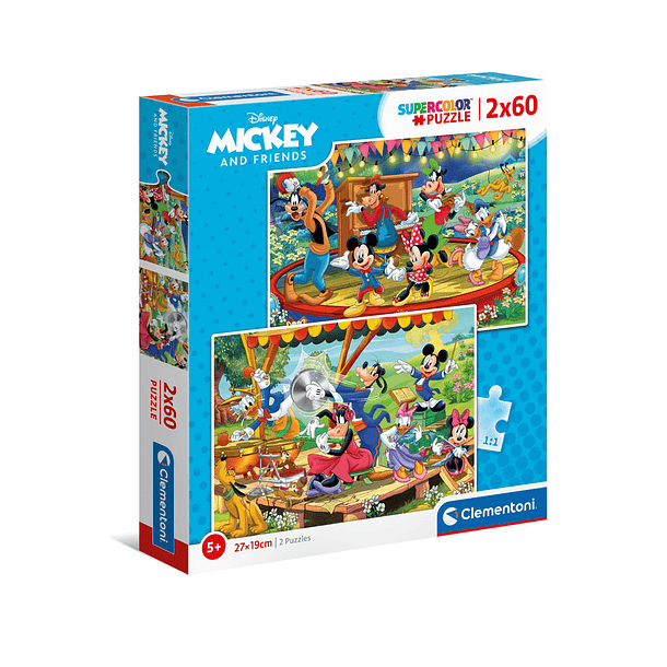 Puzzle 2x60 pçs - Mickey Mouse 1
