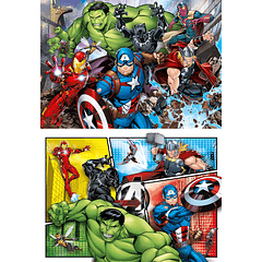 Puzzle 2x60 pçs - Avengers