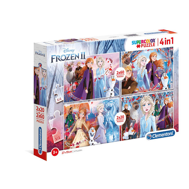 Puzzle 2x20 + 2x60 pçs - Frozen II 1