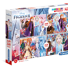 Puzzle 2x20 + 2x60 pçs - Frozen II 1