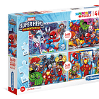 Puzzle 2x20 + 2x60 pçs - Super Hero 1