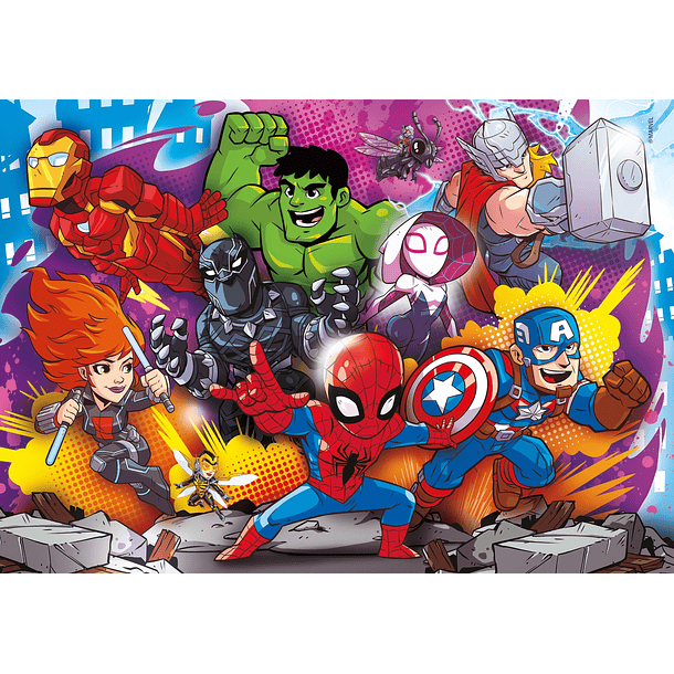 Puzzle 2x20 + 2x60 pçs - Super Hero 2